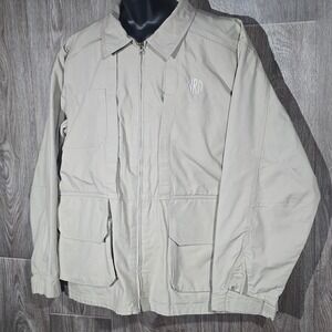 5.11 Tactical Utility Jacket XL Khaki Canvas With 2 Velcro Holsters